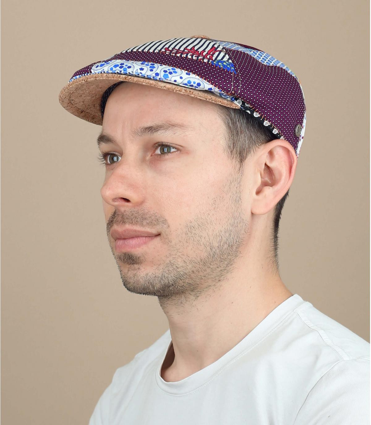 baret patchwork bloemen Dorian Patchwork baret patchwork bloemen Dorian Patchwork